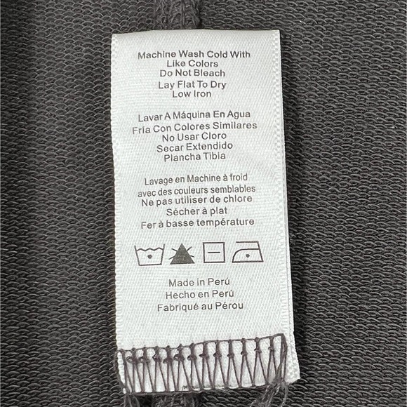 LUNYA The Robe Womens XS Small Eclipse Gray Cowl Neck Pima Cotton Blend Long NEW - Picture 14 of 16